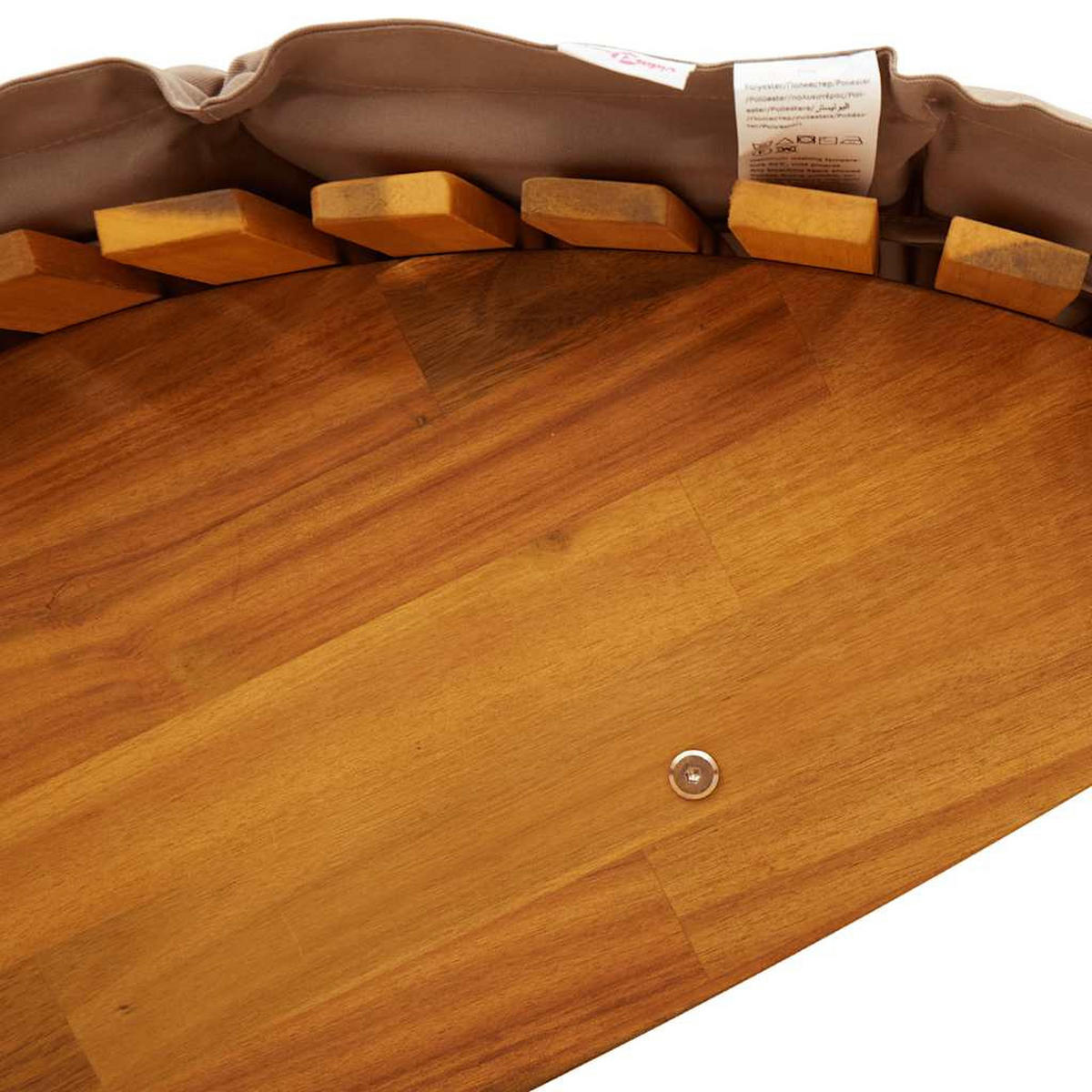 SCHAUKELLIEGE Mit Auflage Massivholz Akazie - Hellbraun/Braun, Holz (60/74/154cm) - vidaXL