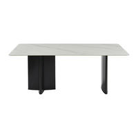 ESSTISCH - 8 Personen - Keramik - Schwarz, Weiß - SINAN - Schwarz/Weiß, Keramik (100/200/75.5cm) - Vente-Unique