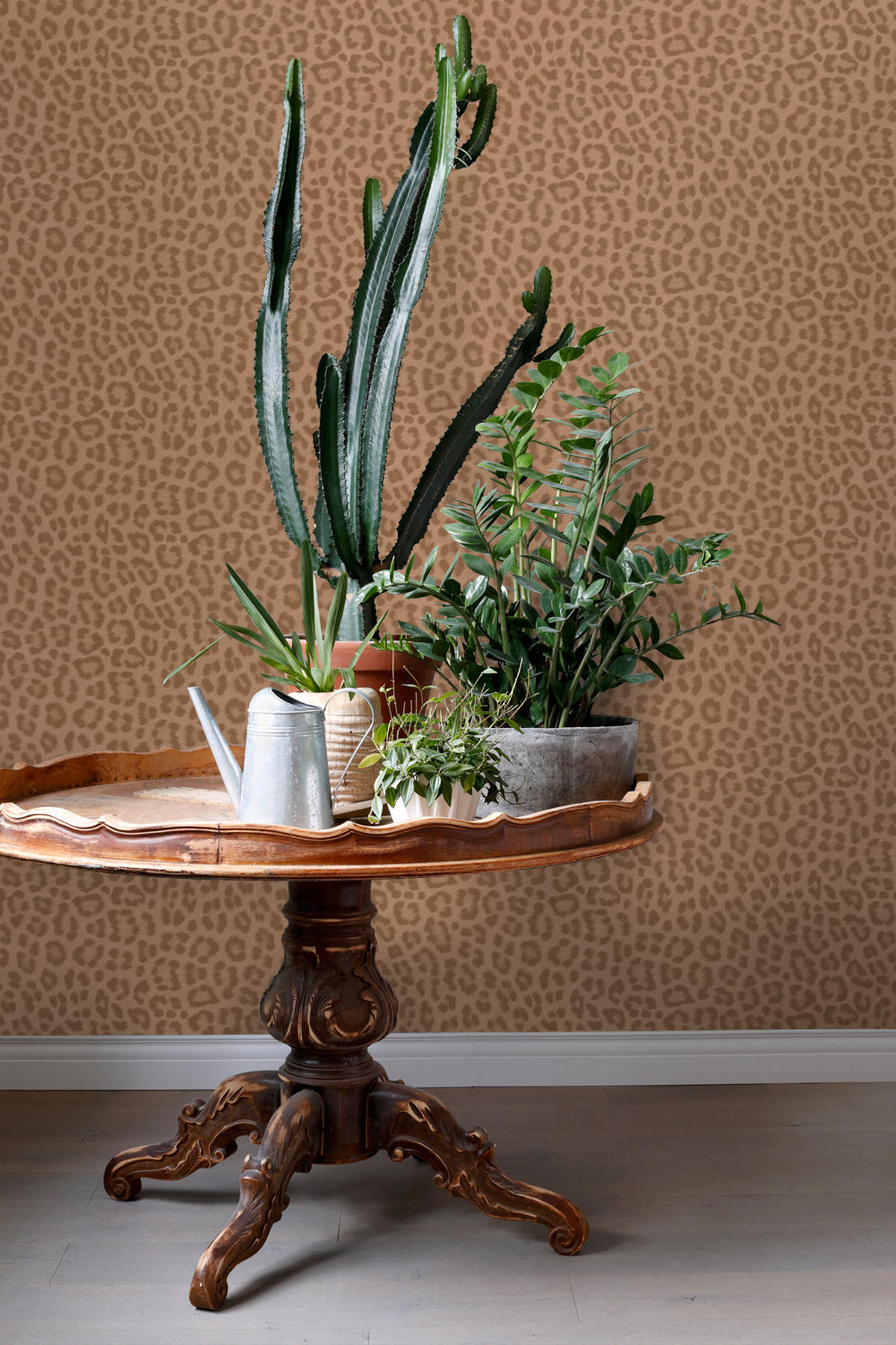 TAPETE Leopardenmuster 50 x 900 cm - Terracotta, Papier (50/900cm) - ESTAhome