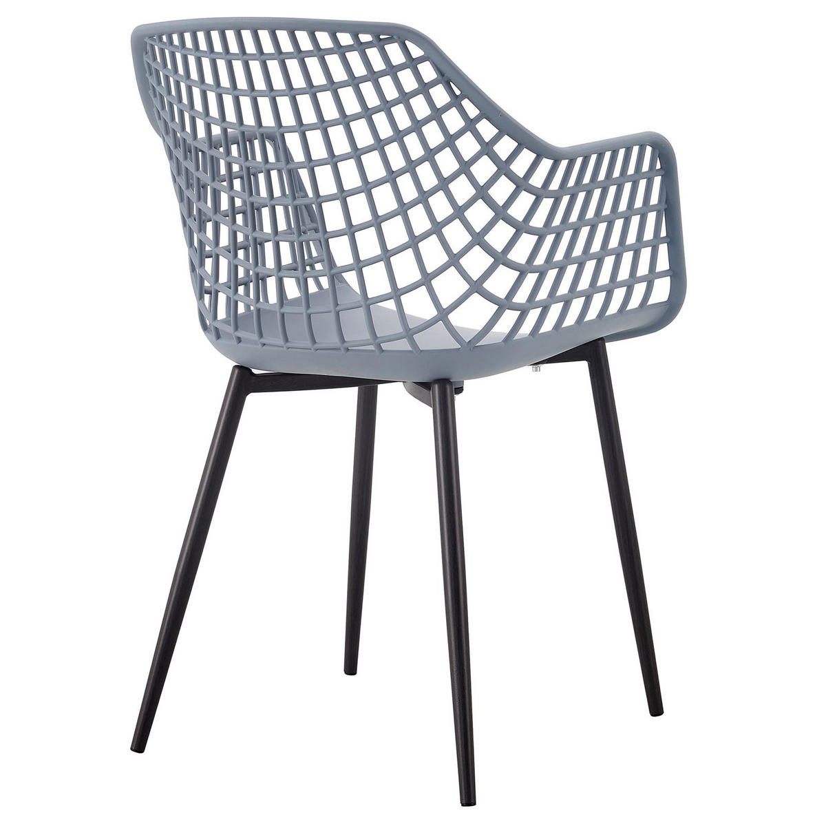 ESSZIMMERSTUHL LUCIA 4ER-SET - Hellgrau, Textil (58/85/55cm) - IDIMEX