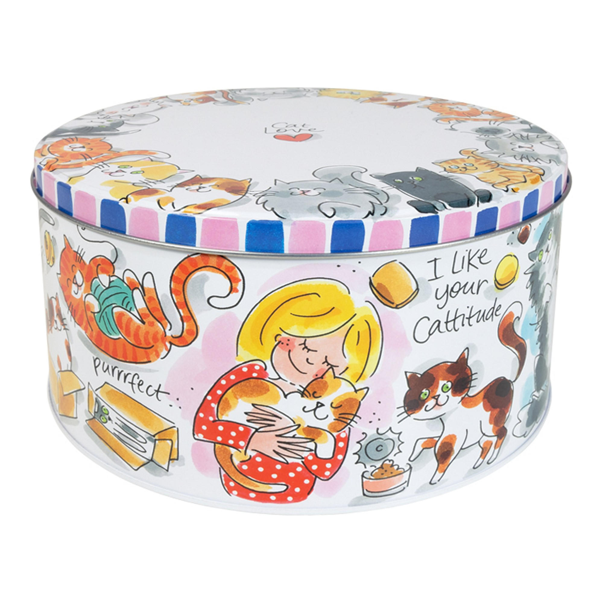DOSEN Katze in Bunt - 20cm - Multicolor, Metall (19.8/10/19.8cm) - Blond Amsterdam