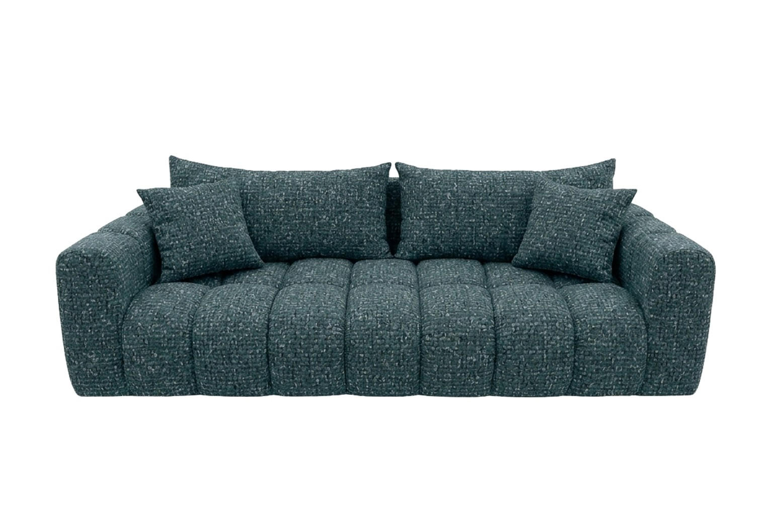 SCHLAFSOFA Mit Bettkasten, Chenillestoff Puente, Petrol, COSMOPOLITAN - Petrol, Holz (240/80/97cm) - Kaiser Möbel