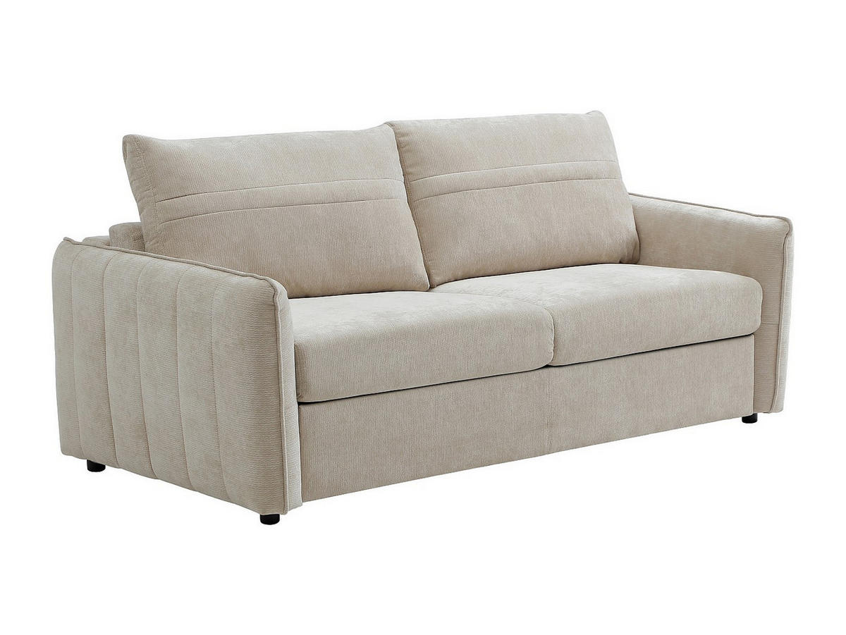 SCHLAFSOFA - 3 Personen - Stoff - Beige - - Beige, Textil (192/82/103cm) - Vente-Unique