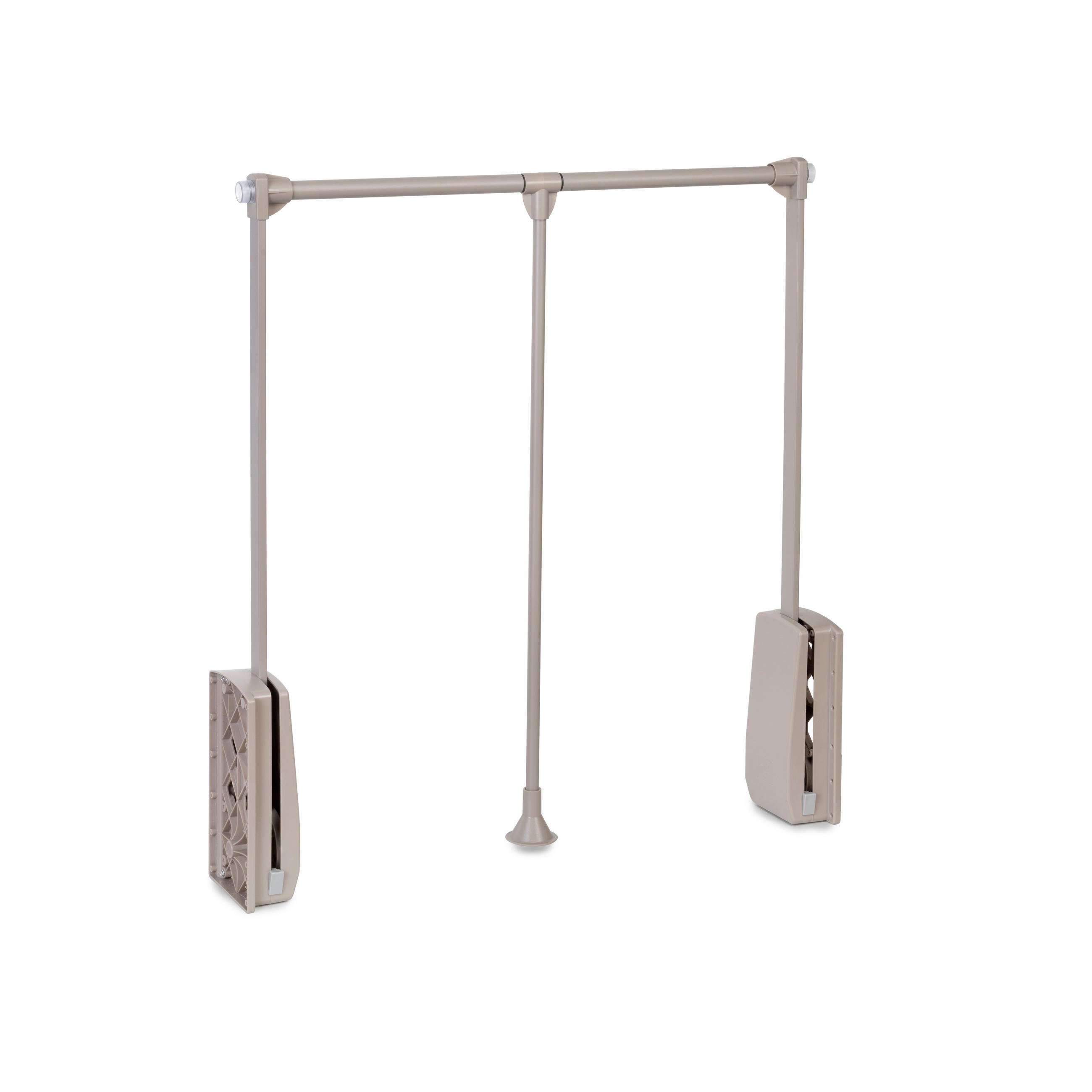 KLEIDERLIFT für Garderoben Hang, 830 - 1150, Bemalte Steinfarbe, Stahl und Kunststoff 10er-set - Grau, Metall (16/9/86.5cm) - EMUCA