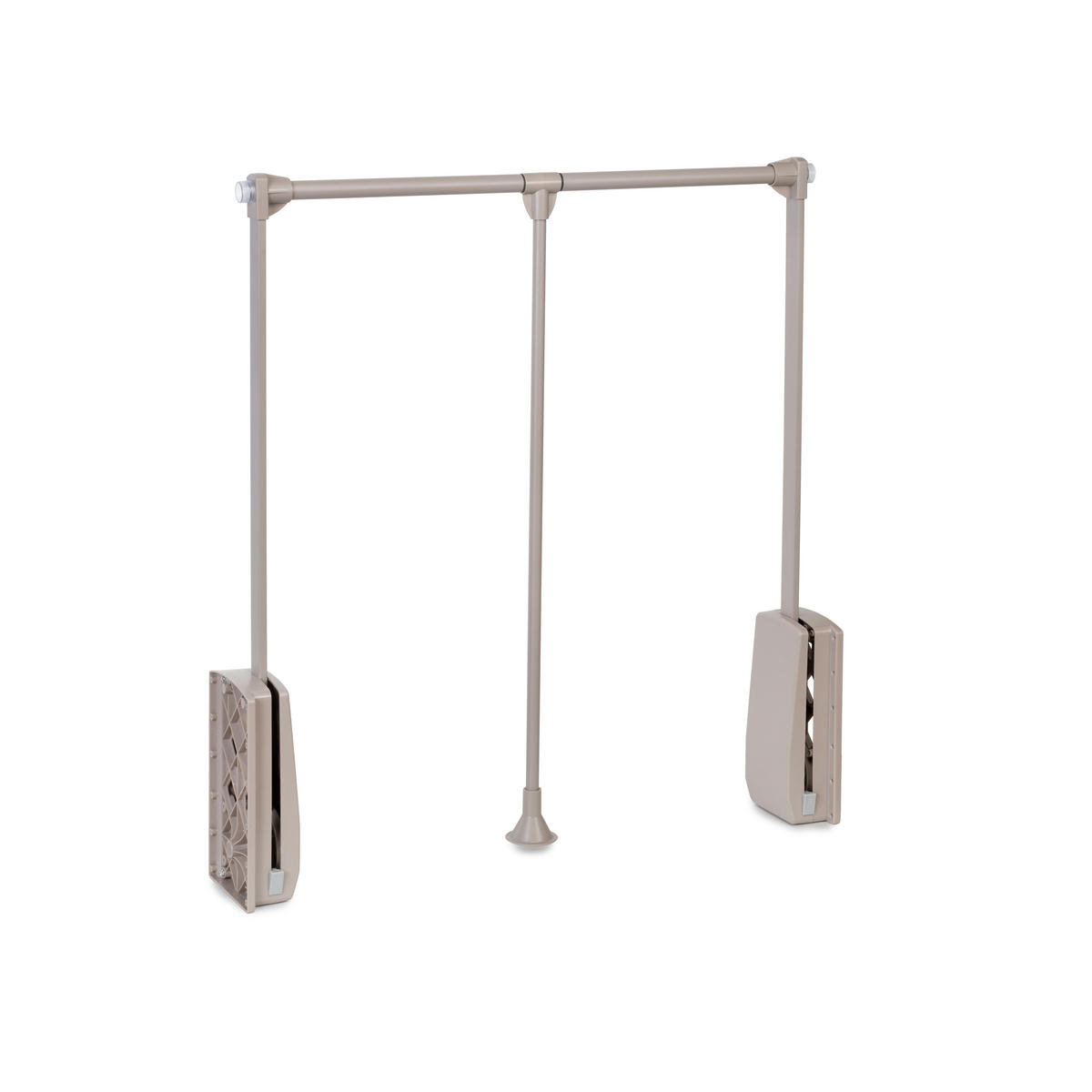 KLEIDERLIFT für Garderoben Hang, 830 - 1150, Bemalte Steinfarbe, Stahl und Kunststoff 10er-set - Grau, Metall (16/9/86.5cm) - EMUCA