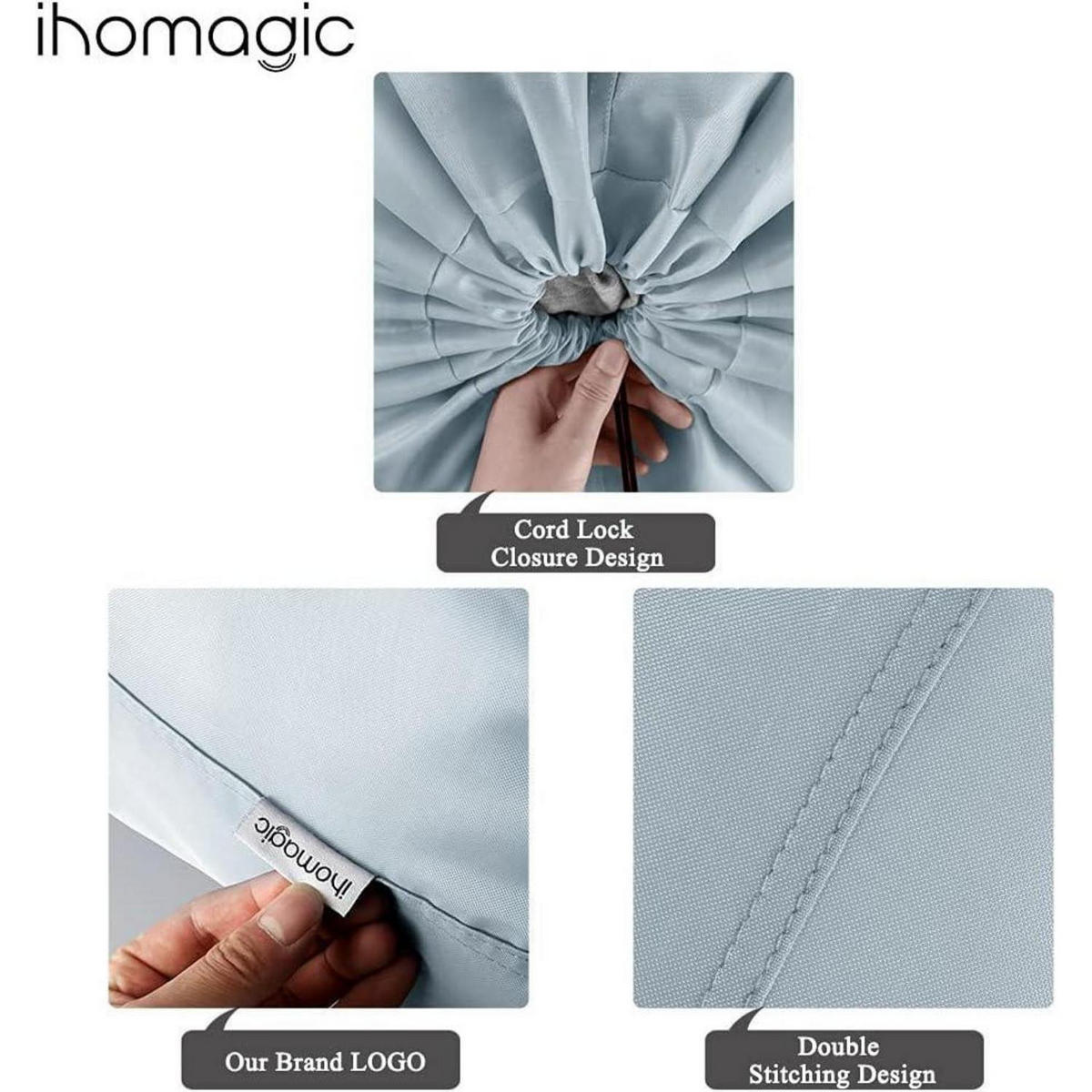 WÄSCHESACK 2-teiliges Set 66x96cm Silbrig - Silberfarben, Textil (61/92/91.9cm)