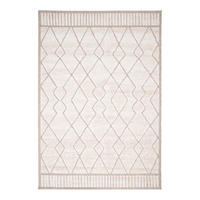 TEPPICH Design Relief-Effekt beige - Beige, Textil (120/170cm) - AFK Living