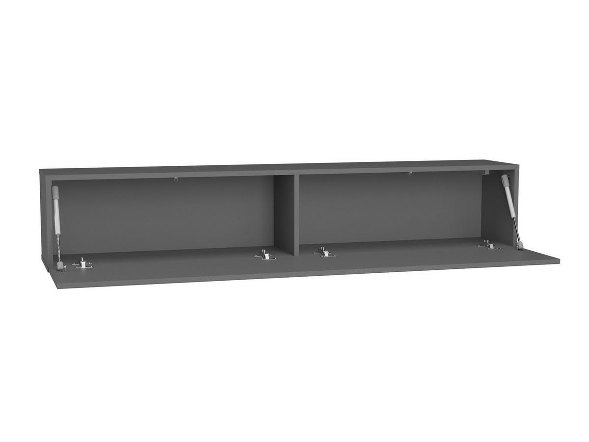 HÄNGESCHRANK Graphitgrau 160/30/29 - Grau, Holzwerkstoff (160/30/29cm) - RAUMHIRSCH FURNITURE
