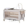 REISEBETT Bella weiss beige 2 Ebenen seitlicher Eingang Musikmobile Wickelauflage - Beige, Kunststoff (60/120cm) - Chipolino