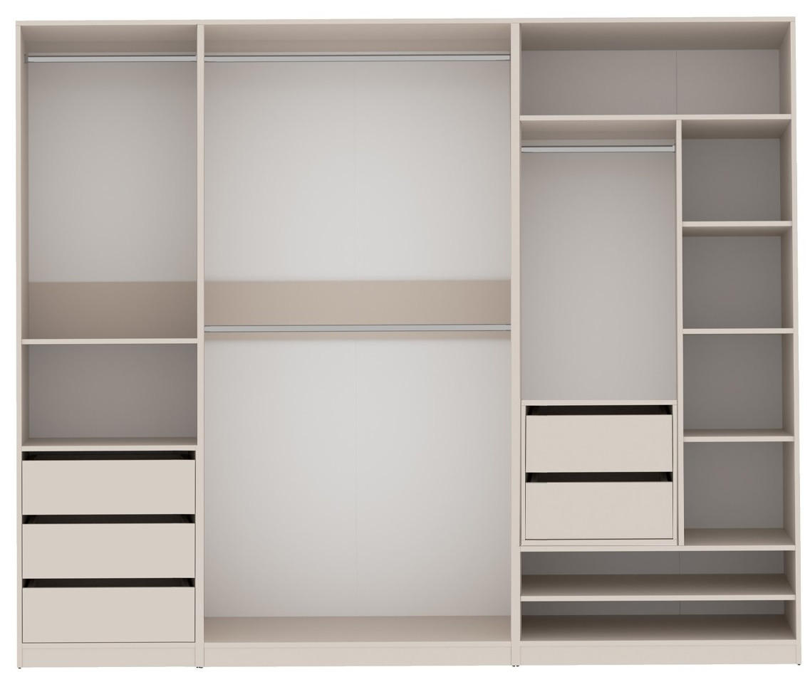 Marmex Möbel Garderobenschrank Kaschmir 250x206x51 cm
