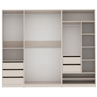 GARDEROBENSCHRANK OFFEN TRES D/C cashmere 250/206/51 cm - Kaschmir, Holzwerkstoff (250/206/51cm) - Marmex Möbel