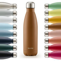 THERMOSFLASCHE Charles 350 ml, Braun - Braun, Metall (0.35L) - Blumtal