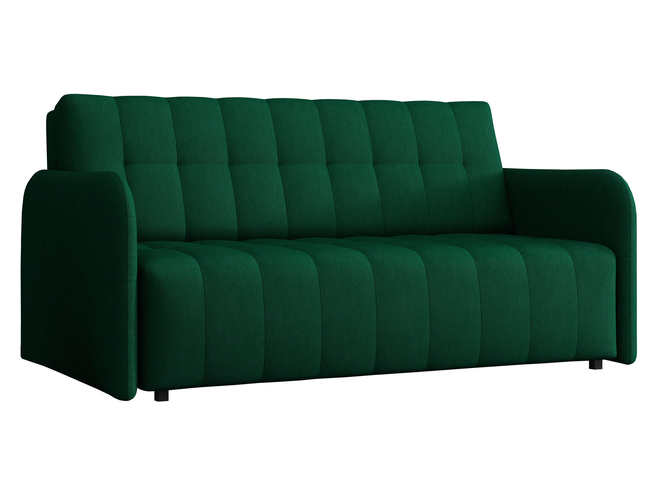 SCHLAFSOFA Viva Grand IV - Smaragdgrün/Schwarz, Holz/Kunststoff (165/85/95cm) - MIRJAN24