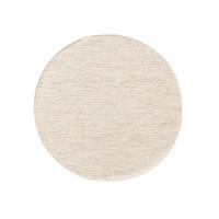 VOLNENA preproga Rocco kremna ø 200 cm - krem, tekstil/naravni materiali (200/200cm) - benuta Pure