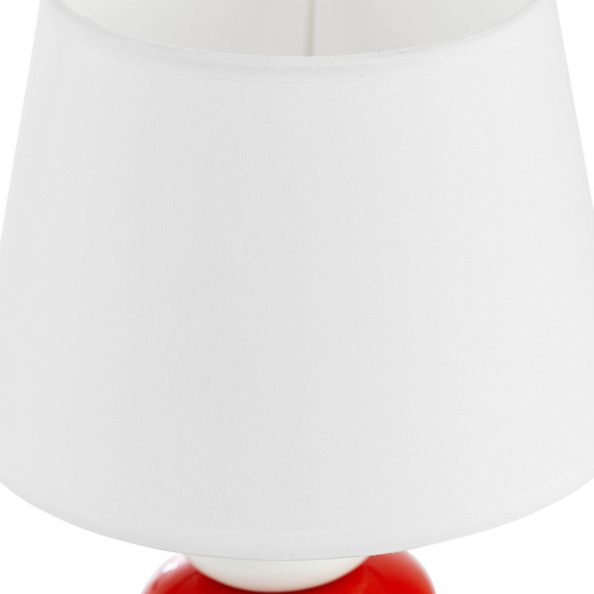 TISCHLEUCHTE SALU Tischlampe, 2-er Set, Marineblau, Rot, Weiß - Multicolor, Keramik/Textil (18/18/24cm) - KONSIMO®