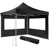 PAVILLON Olivia,inklusive Spannseilen, Heringen und Tragetasche,schwarz - Schwarz, Kunststoff (300/280/300cm) - tectake