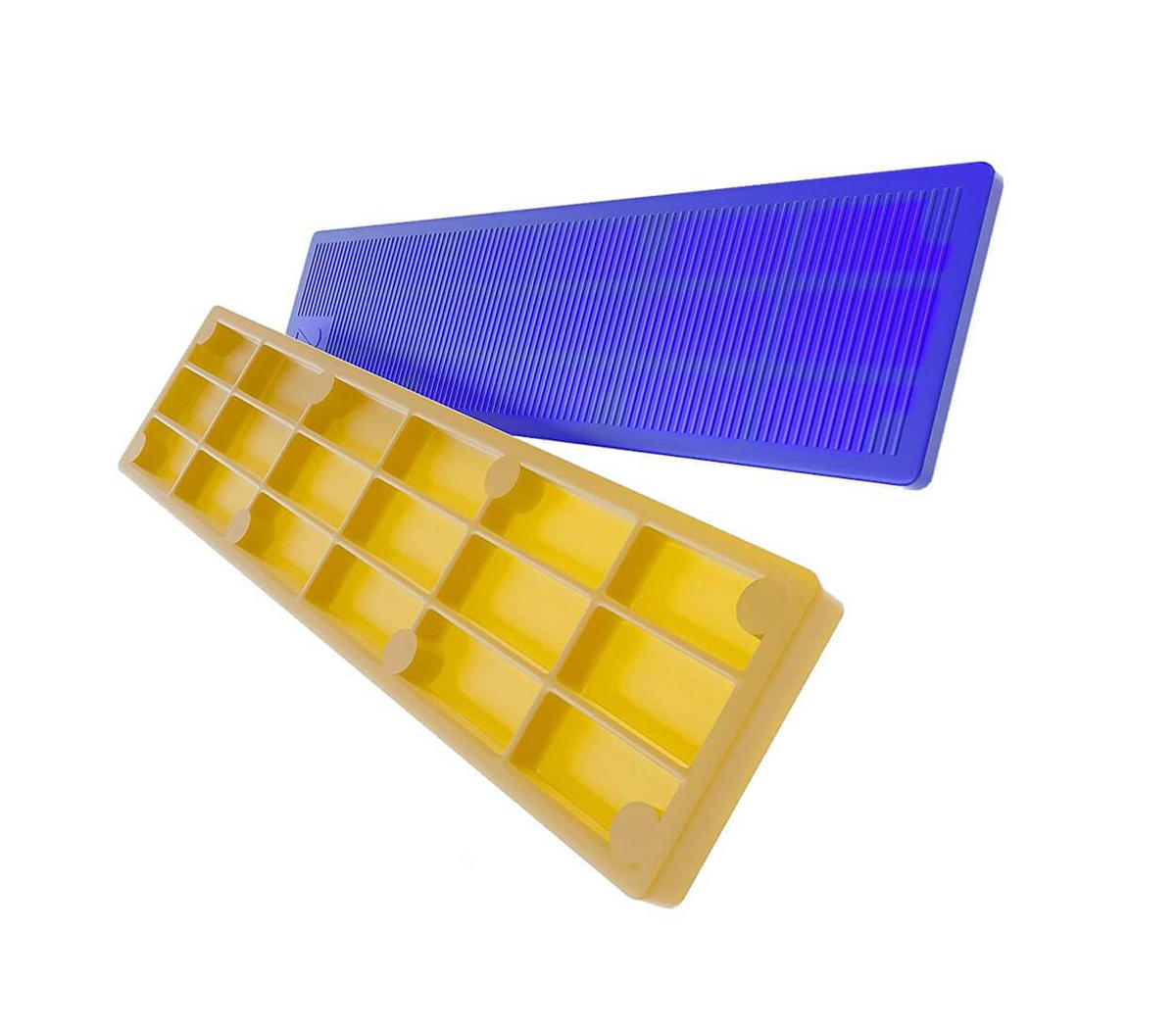 ABSTANDSHALTER Kunststoff 100 x 30 mm 600er Set - Multicolor, Kunststoff - BAUHELD