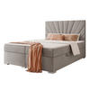 BOXBETT 160x200 cm mit Topper - Hellgrau, Holzwerkstoff/Textil (180/200cm) - Idohome