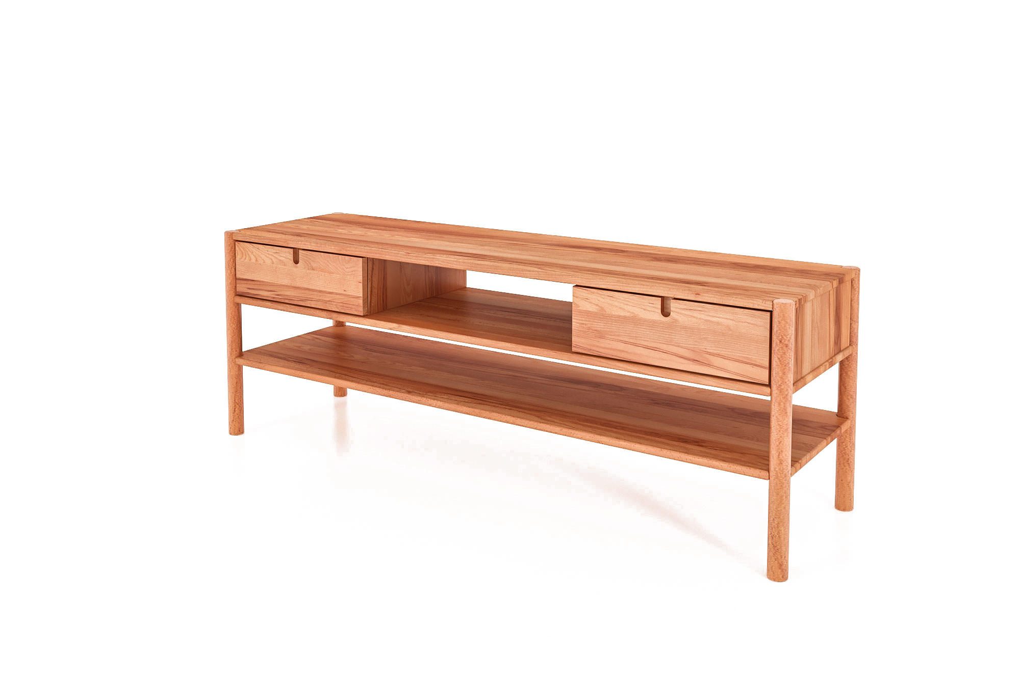 TV-SCHRANK INA Kernbuche - Kernbuche, Holz (160/59/46cm) - byoak
