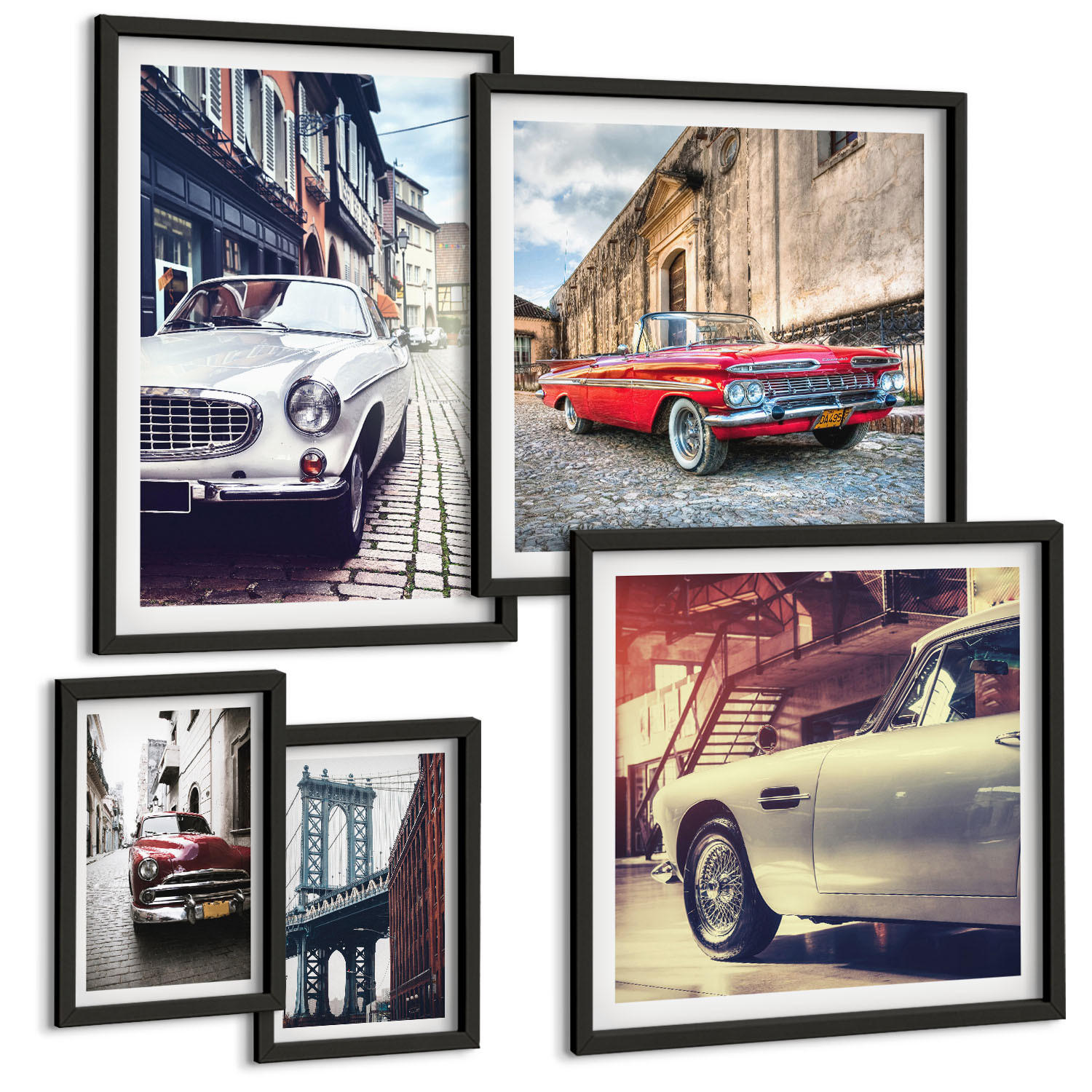 Tulup Bilder Schwarz 40x60 cm