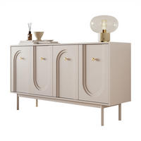 Kommode LIBERTY 4D auf Holzbeinen kaschmirfarben - Kaschmir, Holzwerkstoff (154/82/39cm) - Lookway