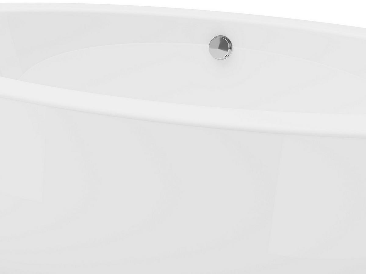 BADEWANNE - 185 cm x 90 cm - acryl - weiß Marmati - Weiß, Kunststoff (185/58/90cm) - Vente-Unique