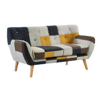 SOFA 2-Sitzer - Patchwork - Mehrfarbig - SERTI II - Multicolor, Textil (158/81/80.5cm) - Vente-Unique