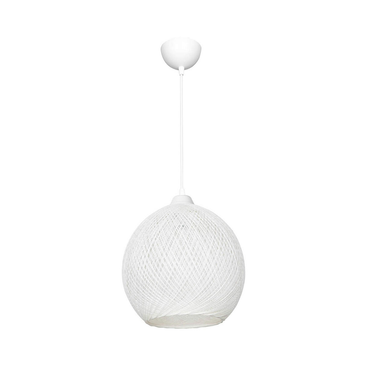 HÄNGELEUCHTE Lisburn - Weiß, Naturmaterialien (22/22/65cm) - lux.pro