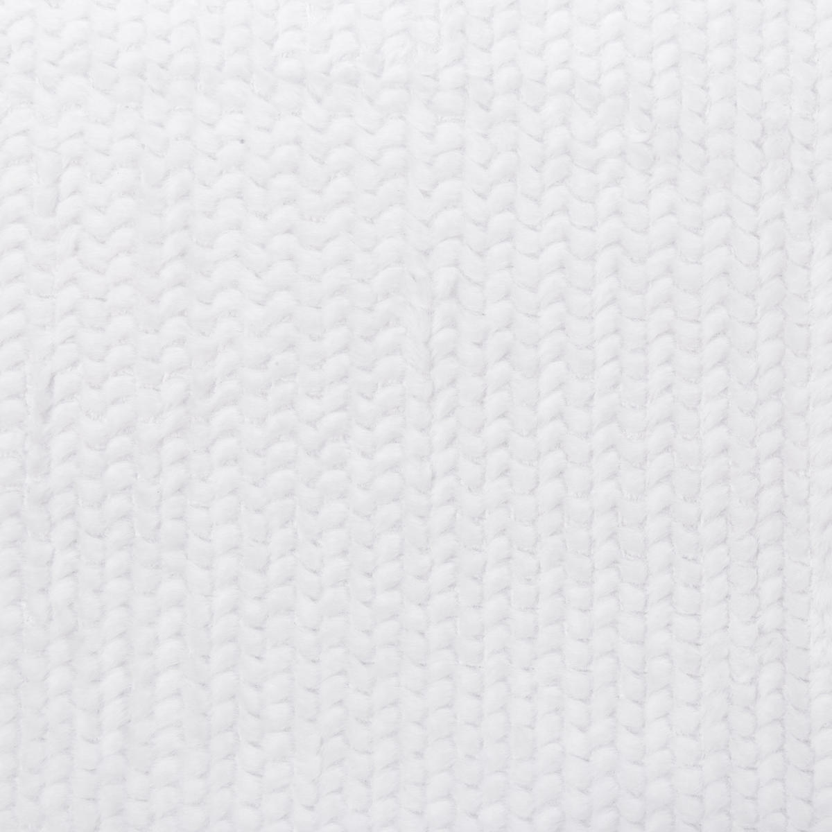 DECKE Weiß Bjas 200/220 cm - Weiß, Textil (200/220cm) - Beliani