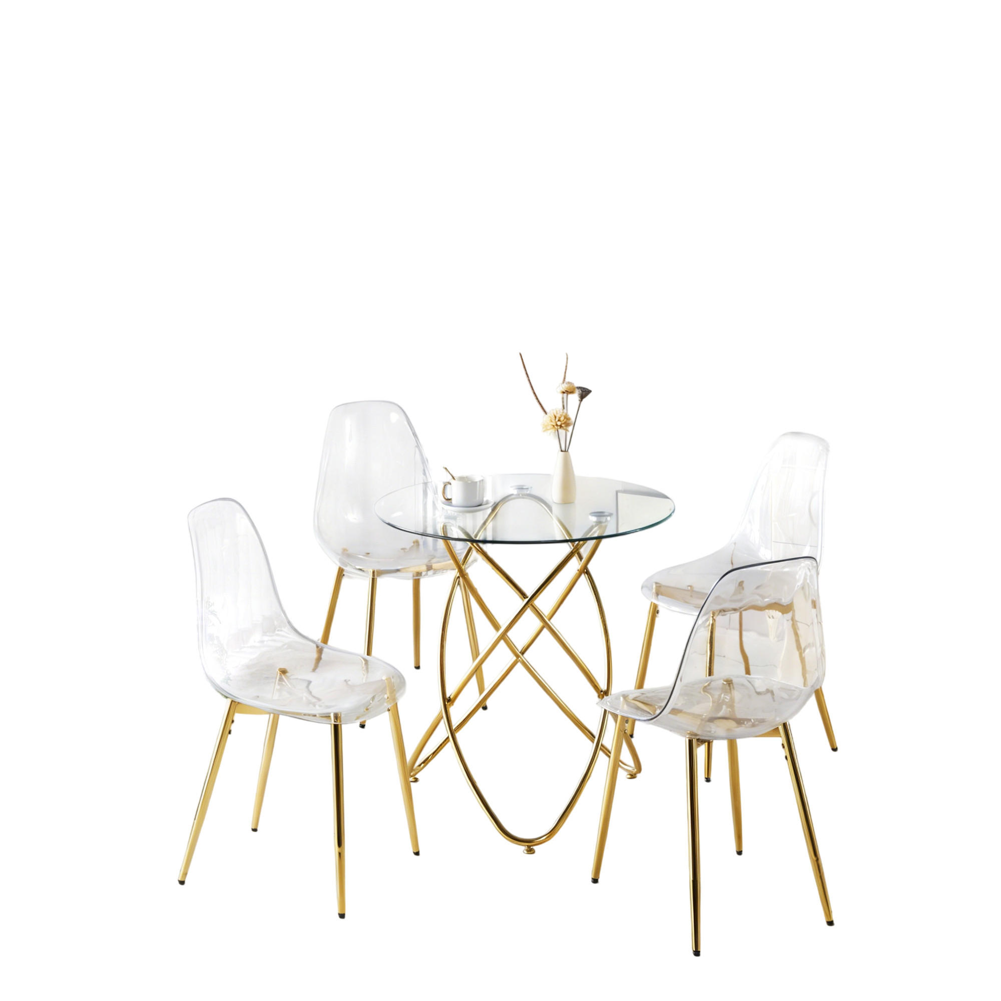 ComfortXL Essgruppe Gold 80x75x80 cm
