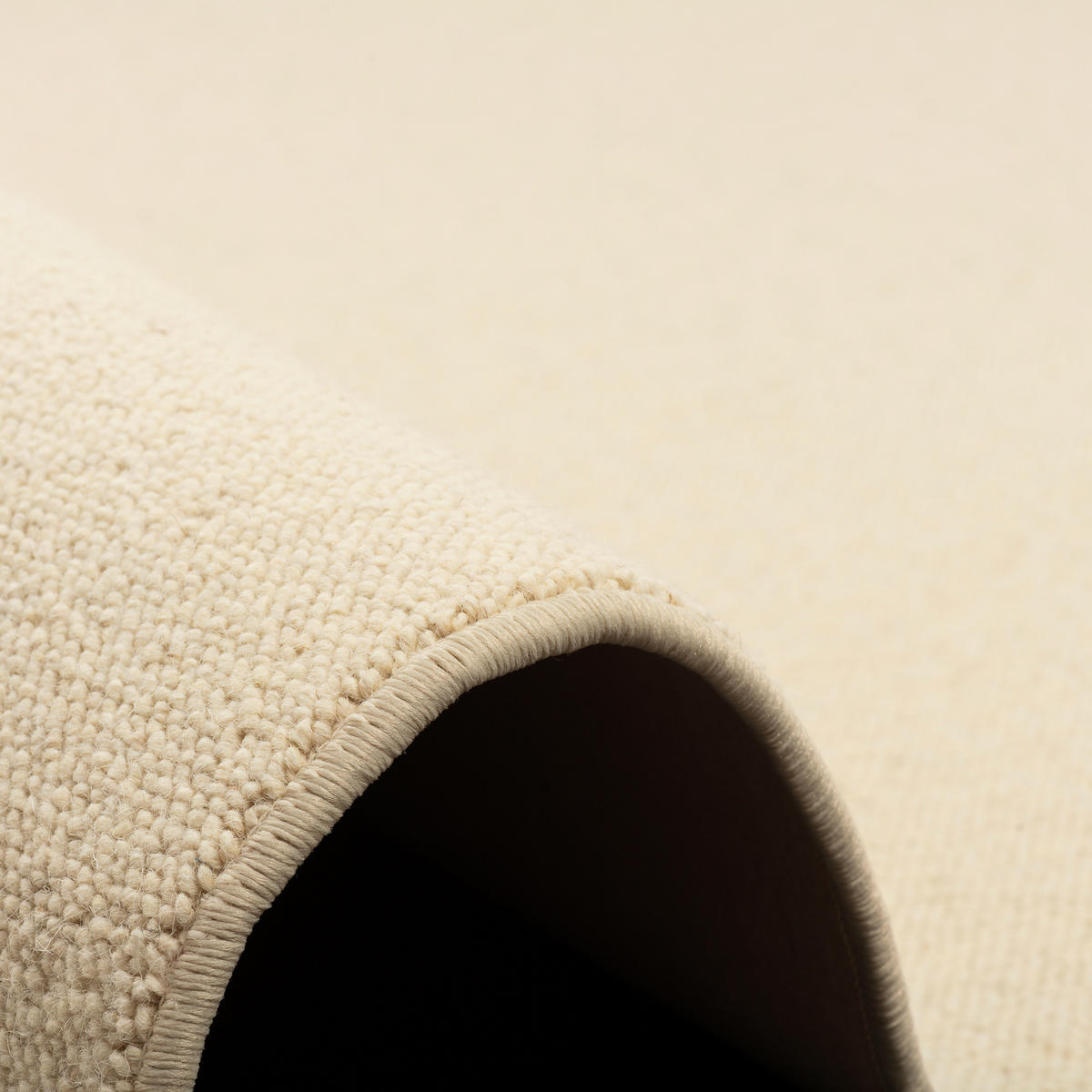 NATUR TEPPICH WOLLE BERBER - Creme, Textil (80/320cm) - Snapstyle