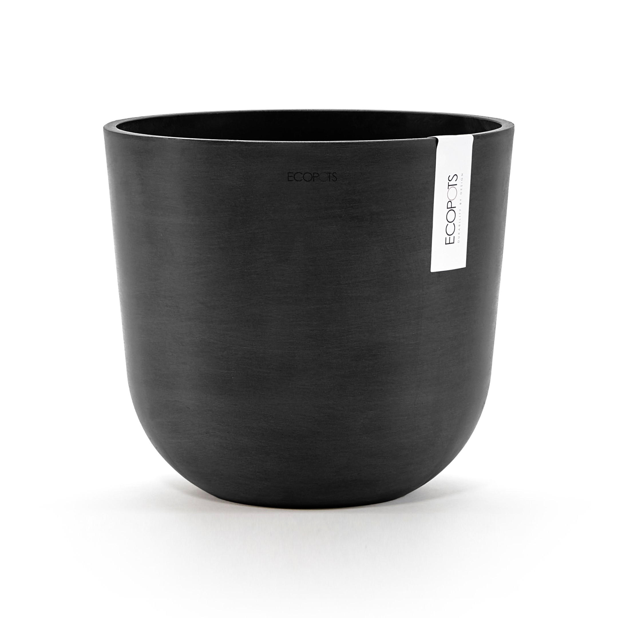 Ecopots Blumentopf Dunkelgrau 21.8 cm
