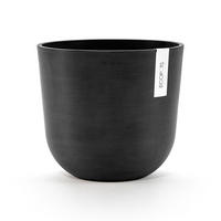 BLUMENTOPF mit Wasserreservoir Oslo 25/21,4 cm Dunkelgrau - Dunkelgrau, Kunststoff (25/21.4cm) - Ecopots