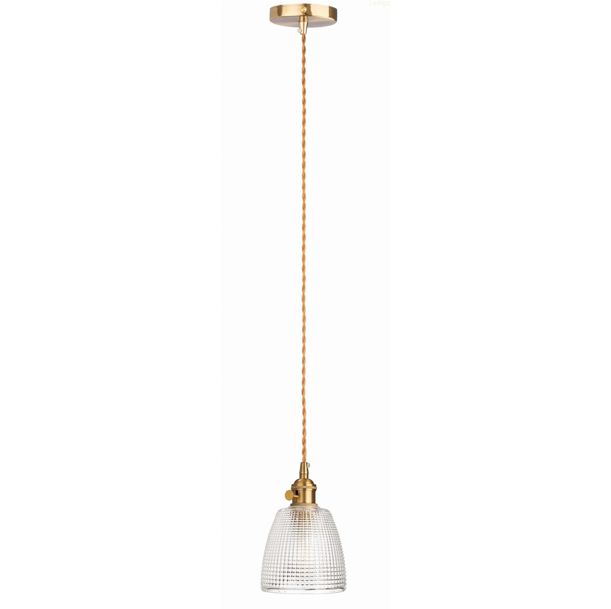 PENDELLEUCHTE Paris - Transparent/Goldfarben, Glas/Metall (12/12/110cm) - kiki design