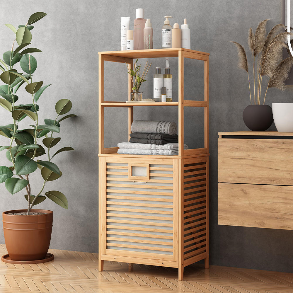 Thumbnail - Vicco Badschrank, Grün, Holzwerkstoff, 2 Fächer, Rechteckig, 48.3x114x35.5 cm, Badezimmer, Badezimmerschränke, Midischrä...