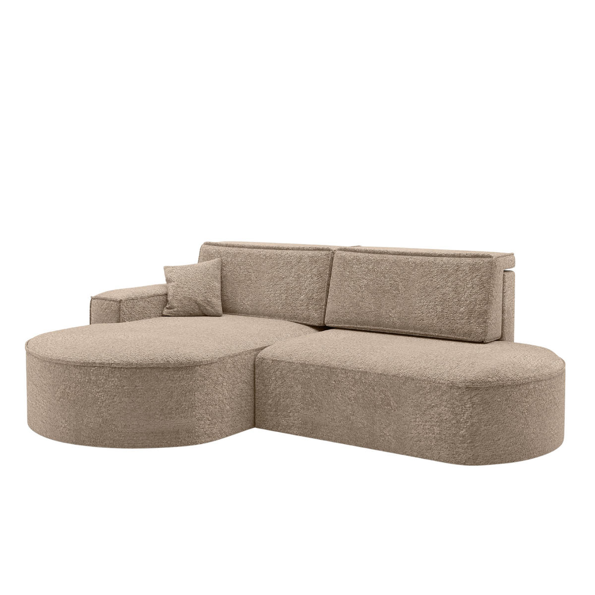 ECKSOFA Modena Pro - Komfort Und Stil stoff Arena Dunkelbeige Links - Taupe, Holz (278/179cm) - Kaiser Möbel