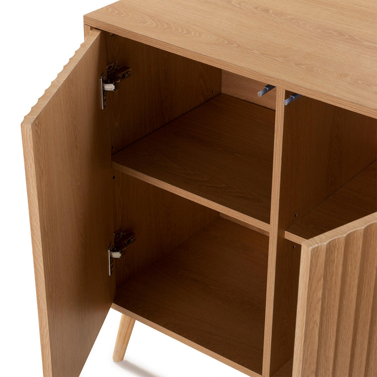 SIDEBOARD Lluvia 3 Eichentüren - Honigeiche, Holzwerkstoff (120/75/40cm)