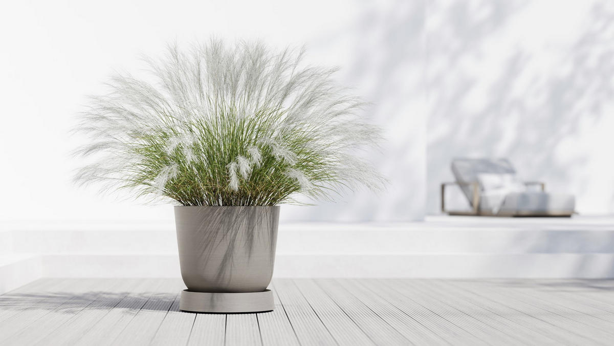 BLUMENTOPFUNTERSETZER Oslo 50/50/10,5 cm Taupe - Taupe, Kunststoff (50/10.5cm) - Ecopots