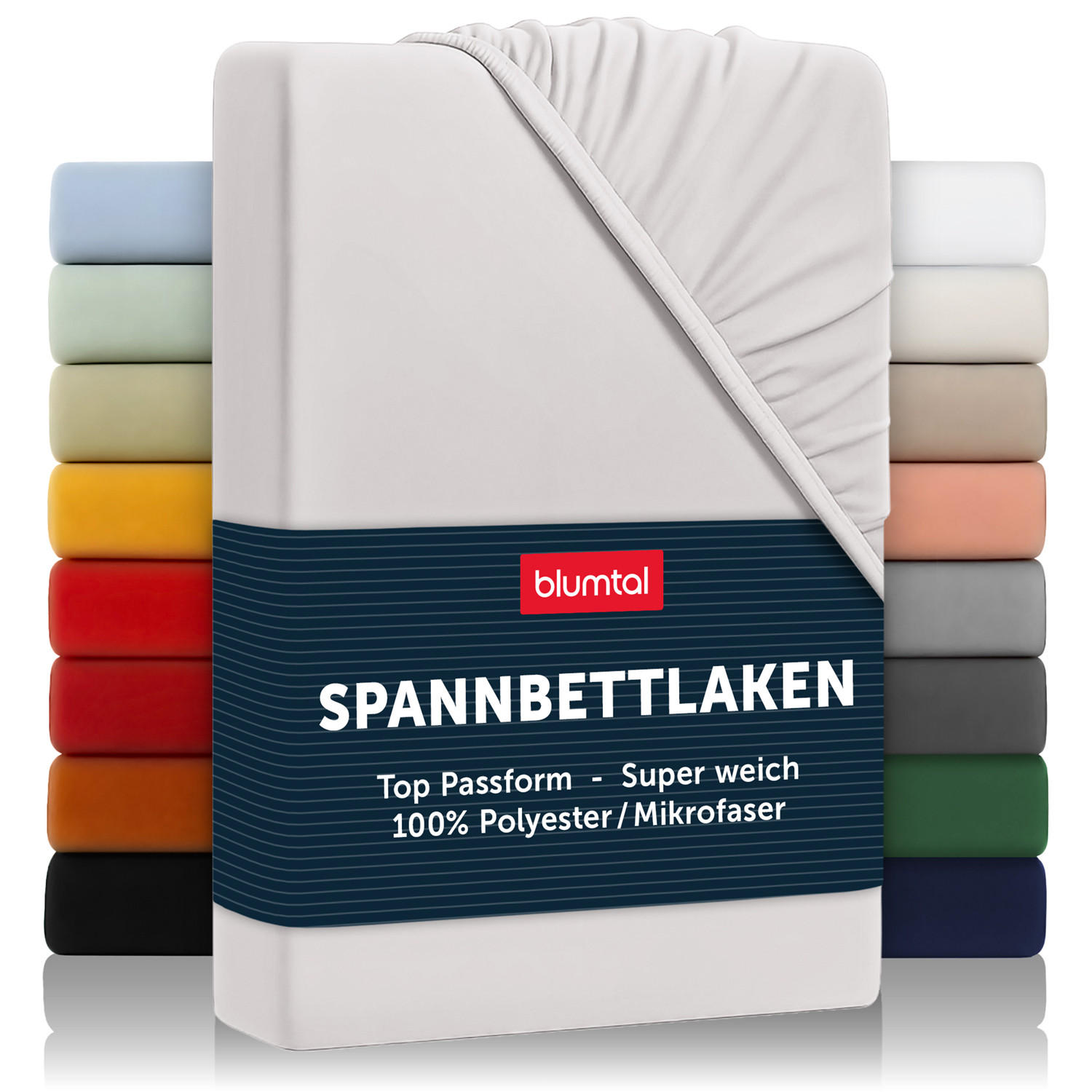 Blumtal NAPÍNACÍ prostěradlo z mikrovlákna, 140/200/30 cm, Světle šedá