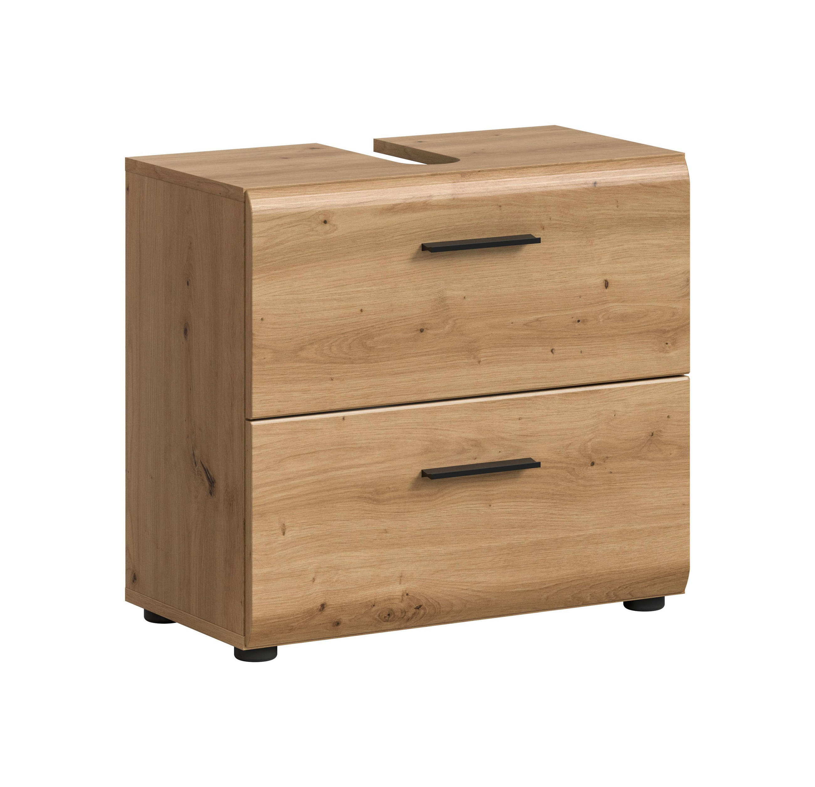 Homes & Jones Waschbeckenunterschrank Eiche Artisan 60x55x30 cm