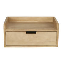 SCHWEBENDER Nachttisch aus Mangoholz 45x30x20cm, natur - Braun, Holz (45/20/30cm) - Giga Meubel