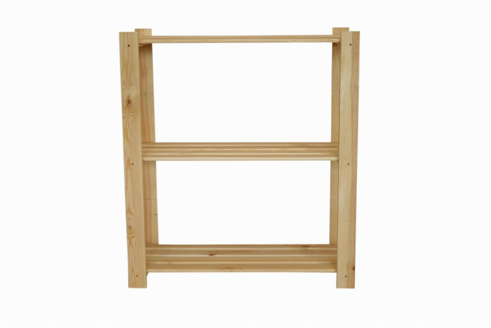 HOLZREGAL PINEPEAK 90x80x38cm 3 Fachboden 1,2cm dickes Kiefernholz Natur - Naturfarben, Holz (80/90/38cm) - PROREGAL