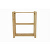 HOLZREGAL PINEPEAK 90x80x38cm 3 Fachboden 1,2cm dickes Kiefernholz Natur - Naturfarben, Holz (80/90/38cm) - PROREGAL