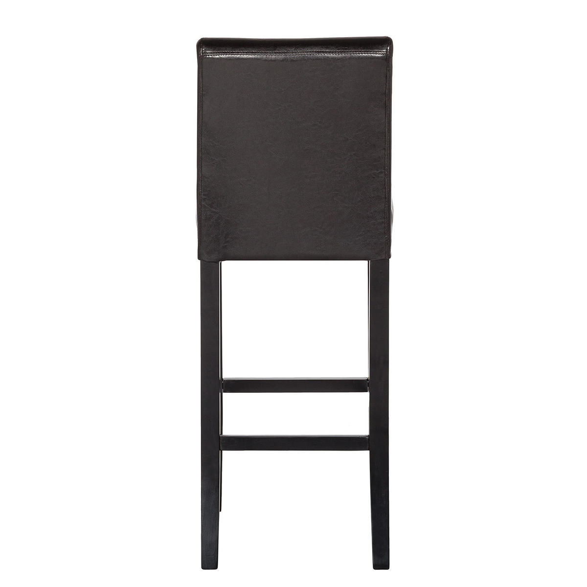 BARSTUHL - 2er-Set - Kunstleder - Braun, Holz/Kunststoff (43/109/54cm) - home24