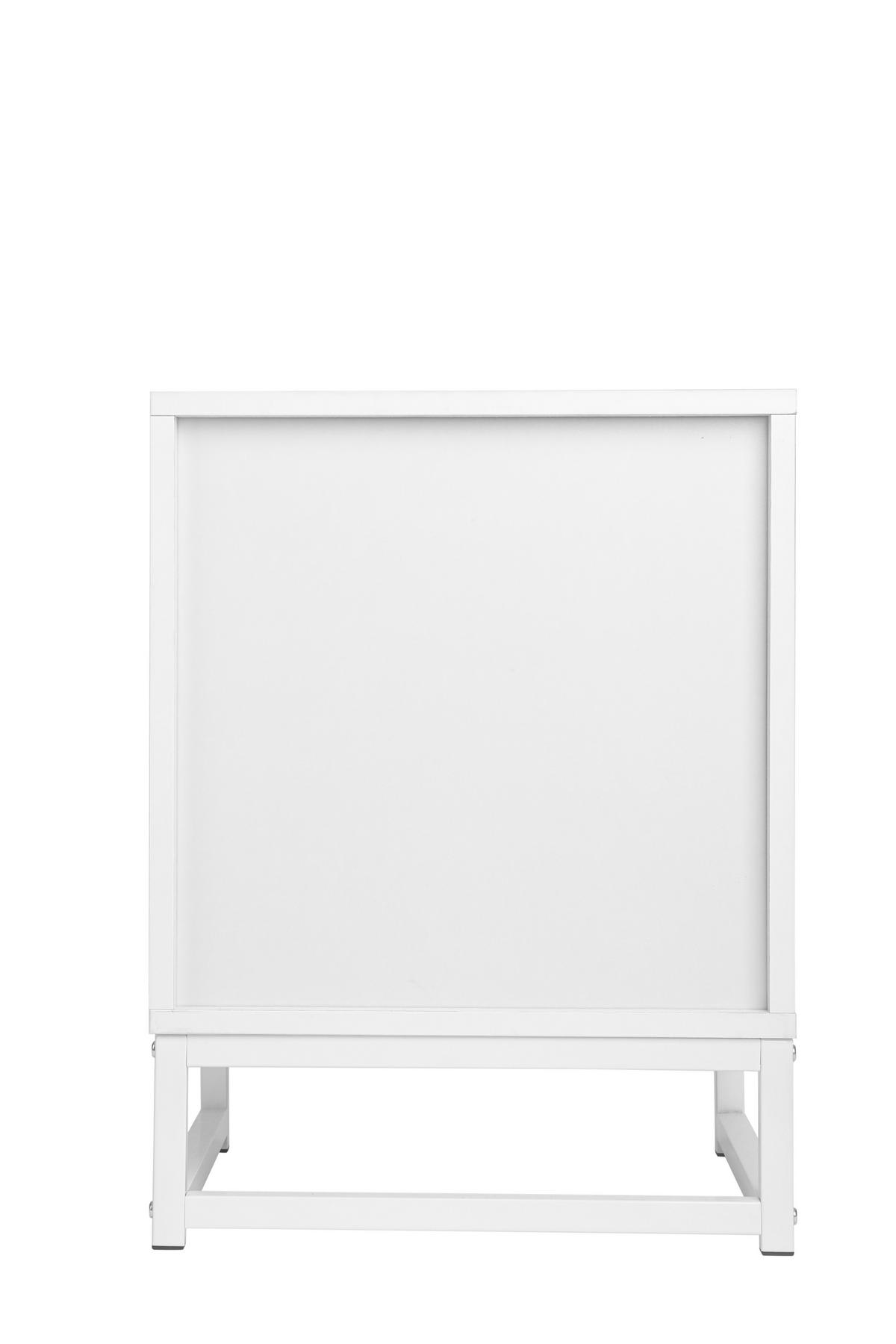 NACHTSCHRANK Weiß 40/40/53 cm - Weiß, Holz/Holzwerkstoff (40/53/40cm) - Urban Meuble