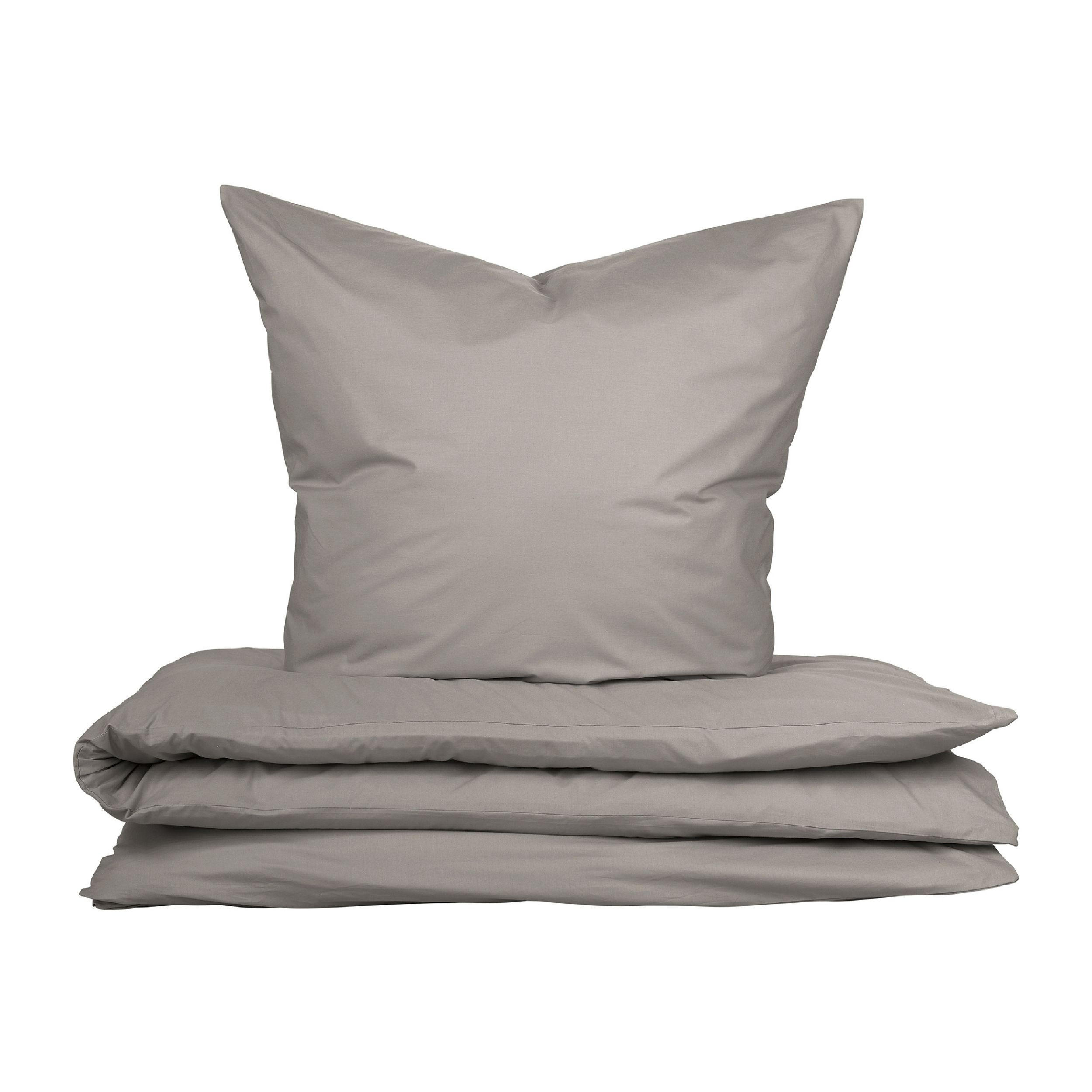 BETTWÄSCHESET Soho - Renforcé - 2-teilig - 135 x 200 cm - Hellgrau - Hellgrau, Textil (135/200cm) - Uncover by Schiesser