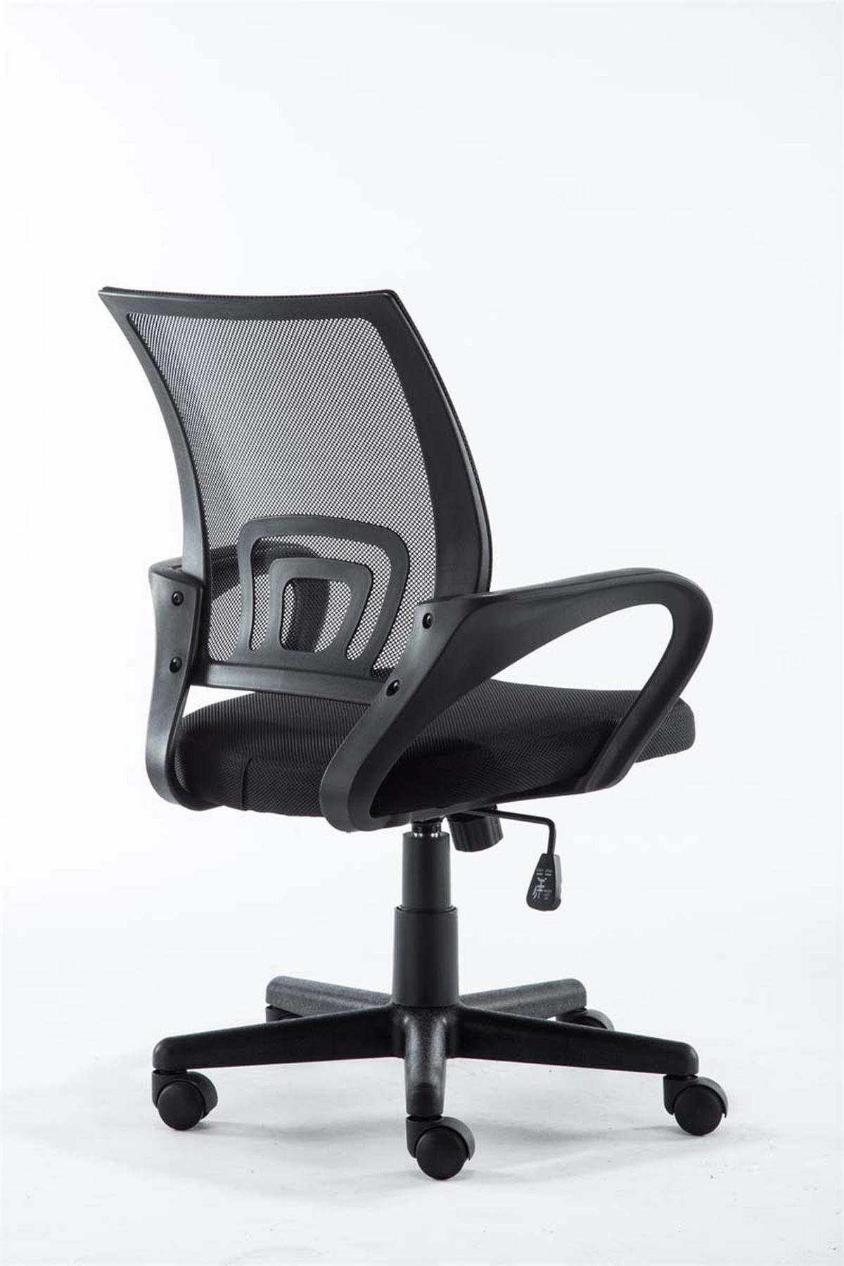 BÜROSTUHL Genf mit Netzbezug, Schwarz - Schwarz, Kunststoff/Textil (56/100/54cm) - TPFLiving