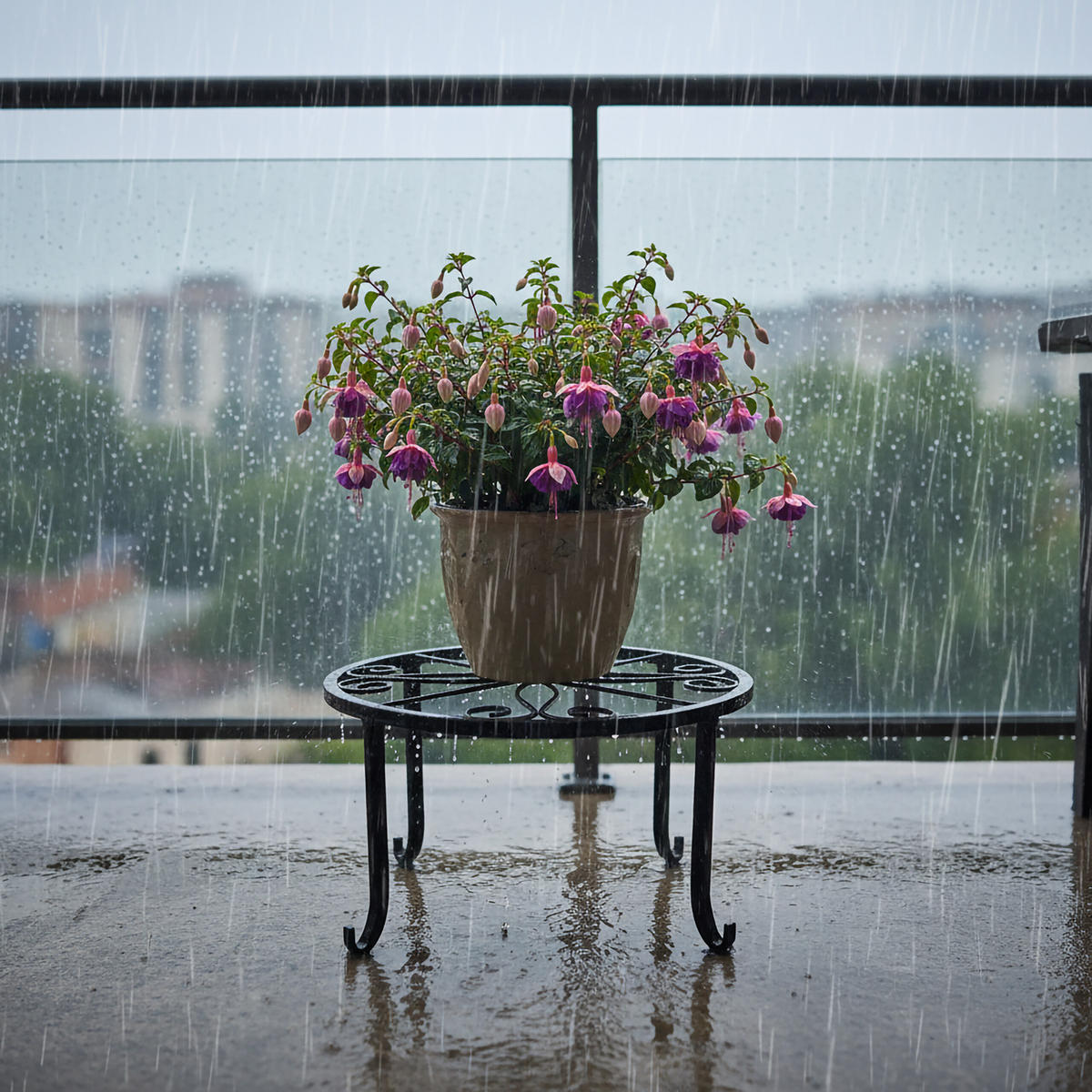 2XBLUMENSTÄNDER - Schwarz, Metall (23/11/23cm) - Relaxdays