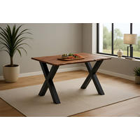 ESSTISCH ROXANA - Kastanienfarben/Beige, Holz (80/120/77cm) - SAM