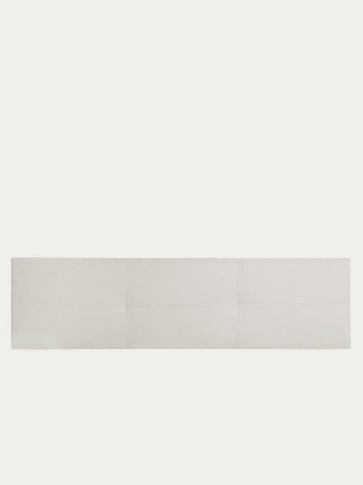 KOPFTEIL Ilan Grau 197 cm x 52 cm - Grau, Textil (197/52/3cm) - Kenay Home